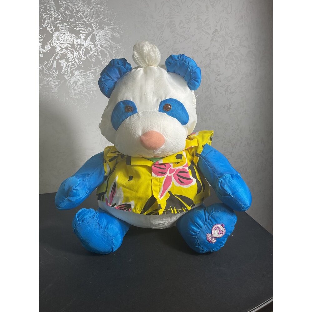 Vintage 1987 Fisher Price Puffalump Wild Thing Panda Plush Stuffed Animal